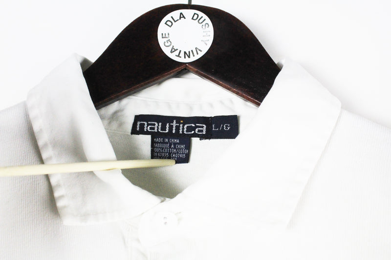 Vintage NAUTICA Short Sleeve Checked Shirt Blue Large, Vintage Online