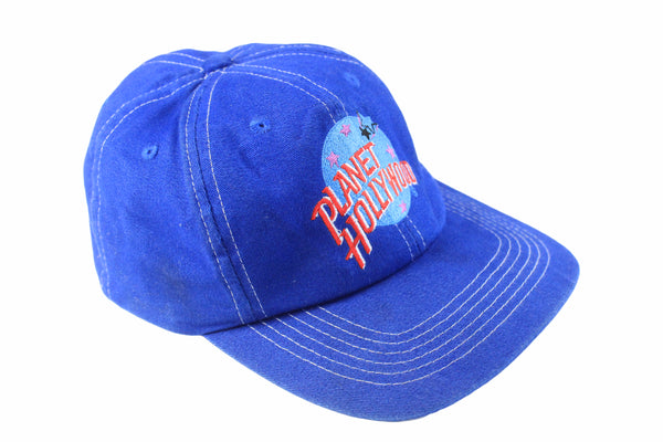 Vintage Planet Hollywood Cap blue 90s retro made in Taiwan 