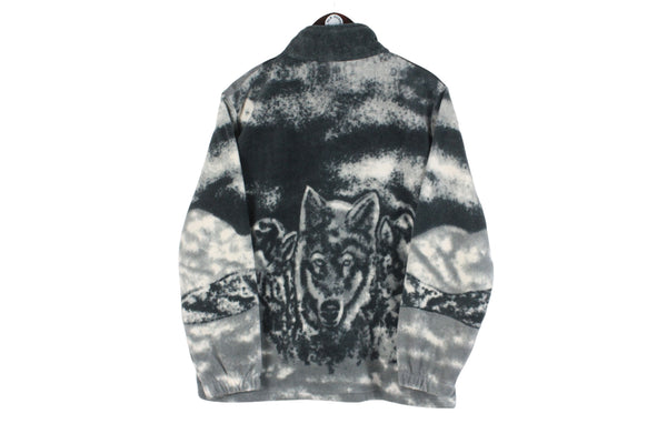 Vintage Wolf Fleece Full Zip Women's Medium / Large