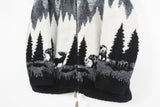 Vintage Animal Print Fleece Full Zip Medium