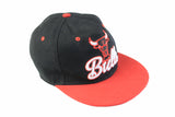Vintage Chicago Bulls Cap black red 00s retro snapback basketball nba hat