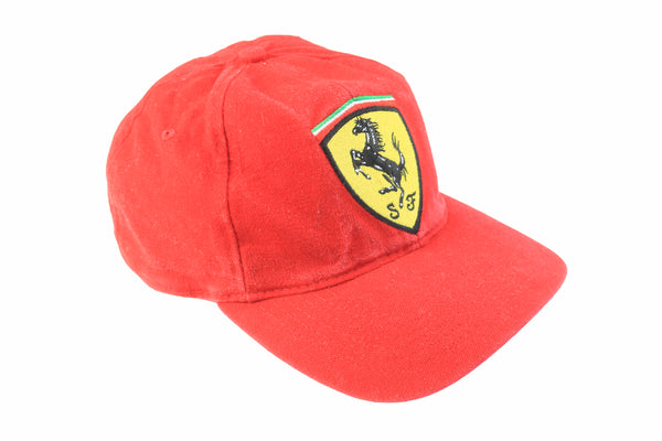Vintage Ferrari Cap  red big logo Michael Schumacher Formula 1 F1 hat cotton Grand Prix cap