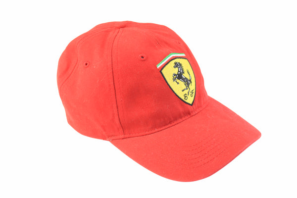 Vintage Ferrari World Champions Formula 1 Cap  red big logo Michael Schumacher Formula 1 F1 hat cotton Grand Prix cap