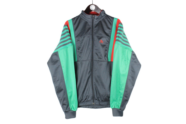 Vintage Puma Tracksuit Large gray green sport style 90s retro suit authentic track jacket sport pants