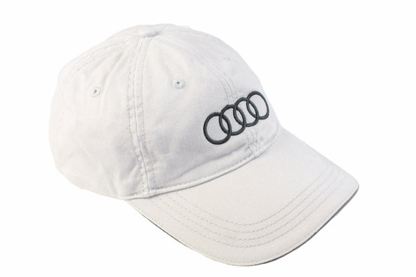 Vintage Audi Cap gray big logo racing style 90s sport wear Formula 1 F1 hat