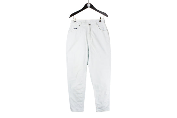 Vintage Lee Jeans 31 x 30 white denim pants 90s retro USA brand classic work wear
