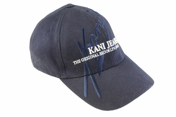 Vintage Karl Kani Cap navy blue 90s retro style hip hop hat rap authentic sport style