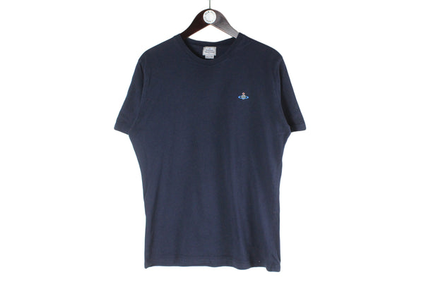 Vivienne Westwood T-Shirt Large navy blue authentic small logo crewneck basic small logo shirt