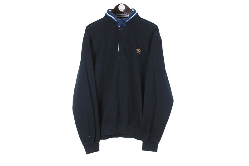 Vintage Paul & Shark Sweatshirt 1/4 Zip XXLarge