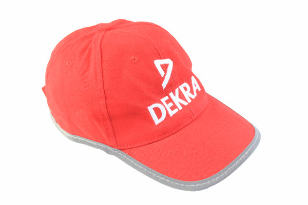 Vintage Dekra Cap red 90s Ferrari hat sport racing style  F1  Formula 1 Michael Schumacher