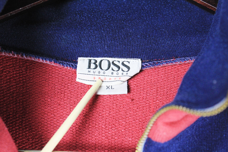 Vintage Hugo Boss Sweatshirt Half Zip XLarge