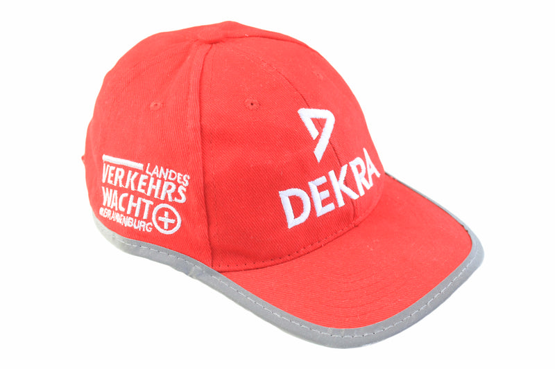 Vintage Dekra Cap red 90s Ferrari hat sport racing style  F1  Formula 1 Michael Schumacher