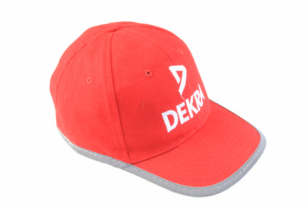 Vintage Dekra Cap red 90s Ferrari hat sport racing style  F1  Formula 1 Michael Schumacher