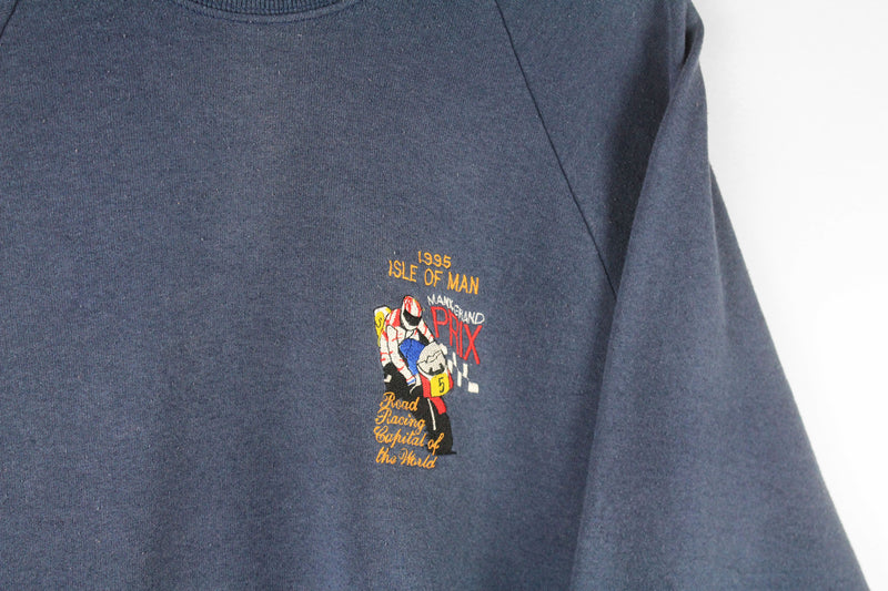 Vintage Isle Of Man 1995 Moto GP Sweatshirt XLarge