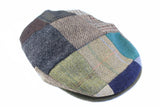 Vintage Tweed Hat Kids patch work 90s wool Ireland classic newsboy cap