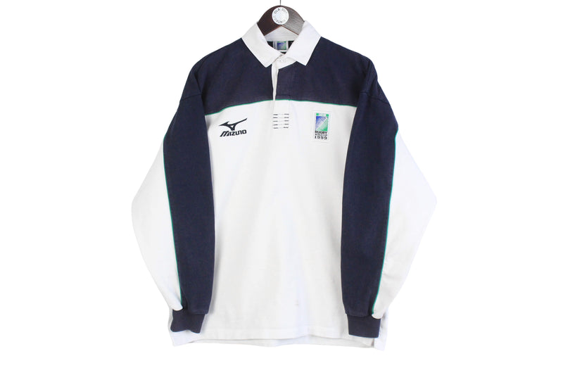 Vintage Rugby World Cup 1999 Mizuno Rugby Shirt Medium