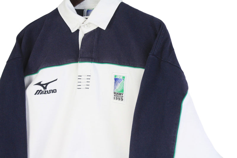 Vintage Rugby World Cup 1999 Mizuno Rugby Shirt Medium