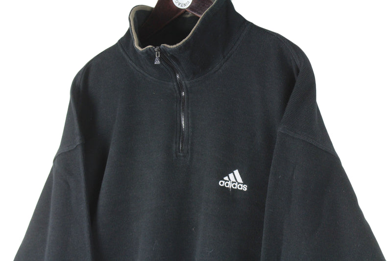 Vintage Adidas Sweatshirt 1/4 Zip XLarge