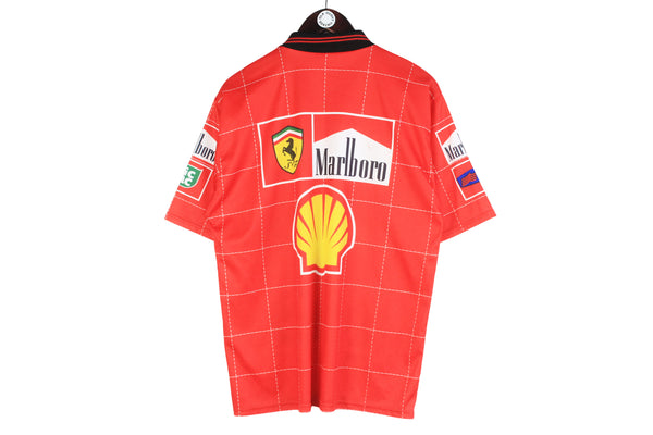 Vintage Ferrari Michael Schumacher Jersey T-Shirt Large