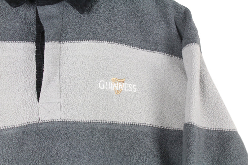 Vintage Guinness Fleece Rugby Shirt Large / XLarge