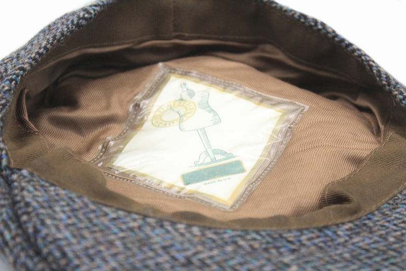 Vintage Harris Tweed Newsboy Cap