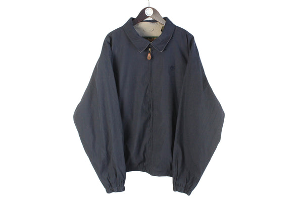 Vintage Timberland Jacket XXLarge navy blue 90s retro oversized small logo collared USA style