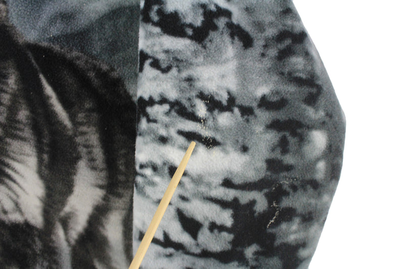 Vintage Wolf Fleece Full Zip Small