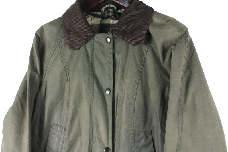 Vintage Barbour Waxed Jacket Women's UK 12