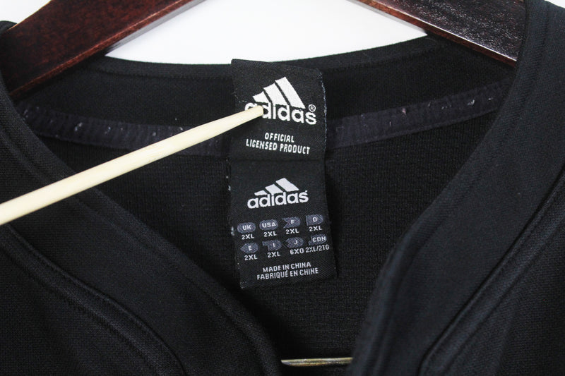 Vintage New Zealand All Blacks Adidas Polo T-Shirt XXLarge