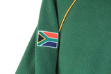 Vintage South Africa Springboks Rugby Fleece 1/4 Zip Large