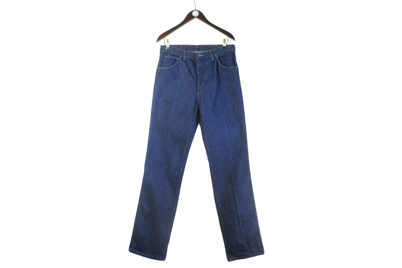 Vintage Wrangler Jeans 34 x 36 navy blue 90s authentic USA style denim pants