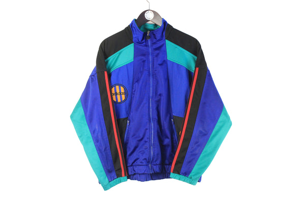 Vintage Adidas Track Jacket Small blue 90s retro windbreaker sport style jacket  big logo