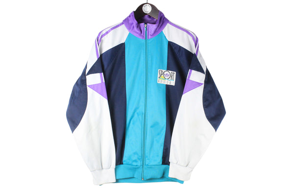 Vintage Adidas Track Jacket Small blue 90s retro sport style windbreaker classic jacket