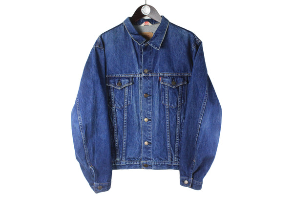 Vintage Levi's Denim Jacket Women’s XLarge blue jeans wear work style USA brand jacket