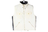 Vintage Bogner Vest Women’s Large white 90s retro sleeveless jacket Active small logo retro sport style Ski jacket