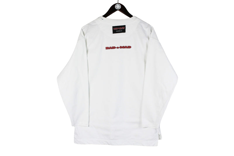 Vintage Bad+Mad Sweatshirt 3/4 Sleeve Medium