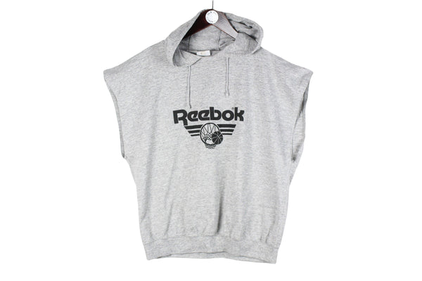 Vintage Reebok Hooded Top Medium