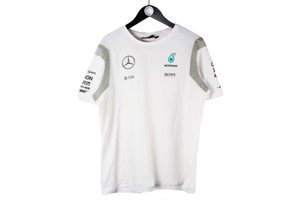 Vintage Mercedes T-Shirt Large AMG Petronas Formula 1 F1 team authentic racing shirt