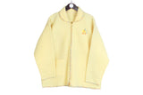 Vintage Floral Fleece Full Zip Women's Medium Oversized