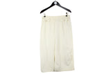Vintage Escada Skirt Women's 44 beige 90s retro made in West Germany luxury pants 90s