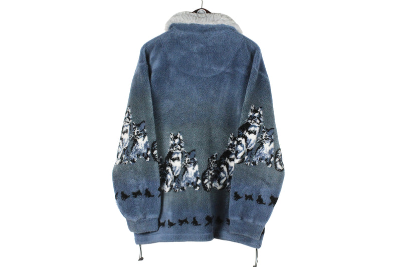 Vintage Radish Fleece Full Zip Large