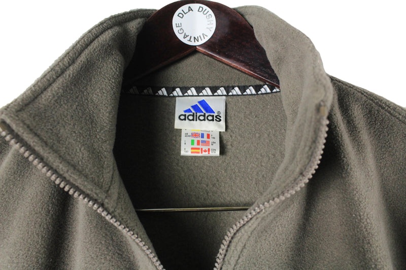 Vintage Adidas Fleece 1/4 Zip Medium / Large