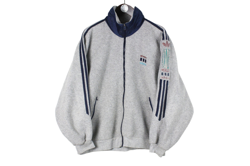 Vintage Adidas Polartec Fleece Full Zip Medium