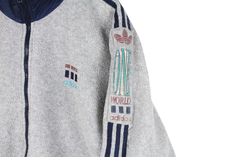 Vintage Adidas Polartec Fleece Full Zip Medium