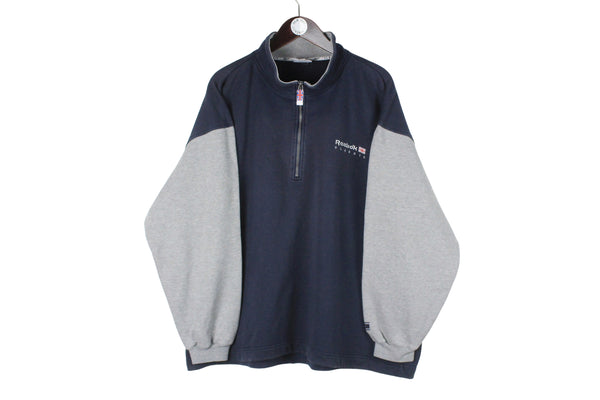 Vintage Reebok Sweatshirt 1/4 Zip XXLarge