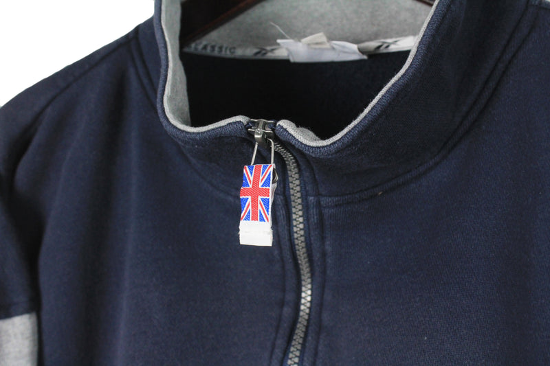 Vintage Reebok Sweatshirt 1/4 Zip XXLarge