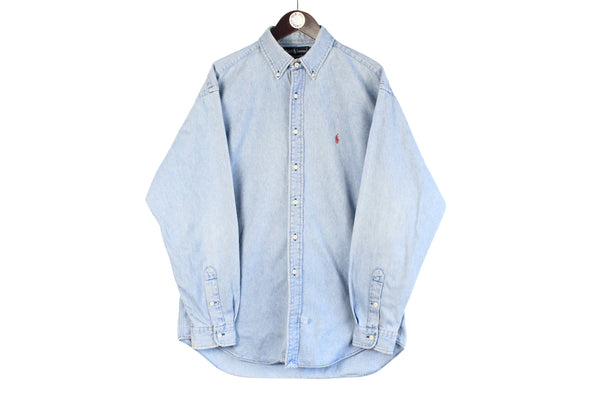 Vintage Ralph Lauren Denim Shirt Large