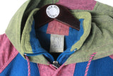 Vintage Fleece Hoodie Half Zip XLarge