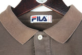 Vintage Fila Long Sleeve Polo T-Shirt Small