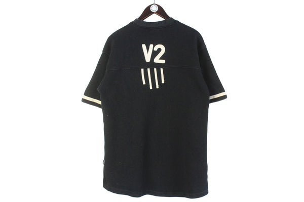 Vintage Versace Jeans Couture V2 T-Shirt Large big logo black 90s retro luxury sport wear Gianni Versace half sleeve shirt